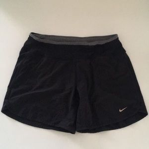 Black nike running shorts